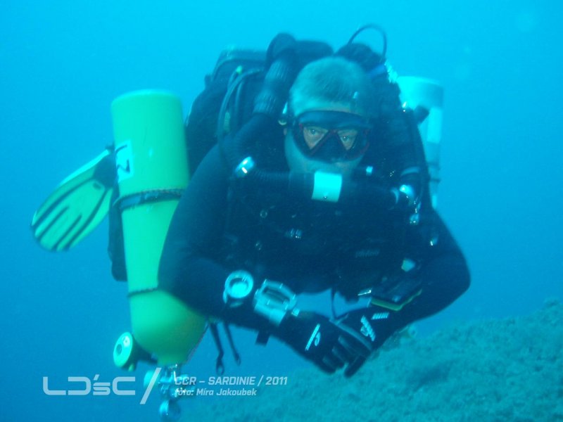 CCR wreck diving – Sardinie 2011